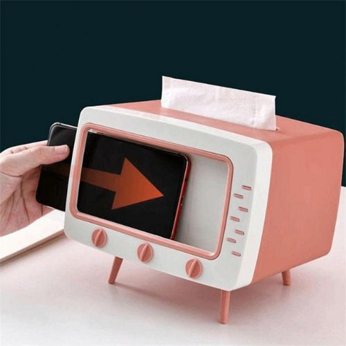 TV Tissue Box Phone Holder