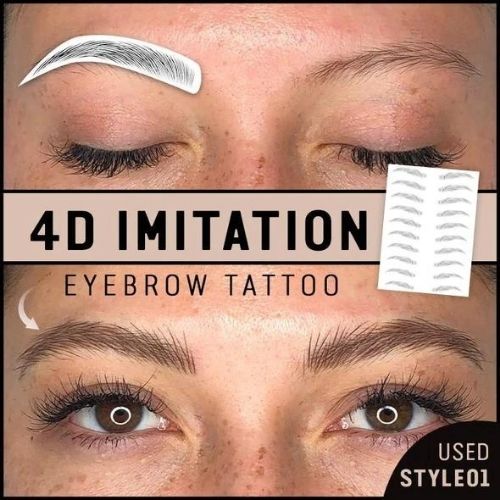 66x Authentic Eyebrow Stickers