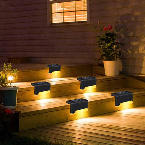 Solar Powered LED Step Lights