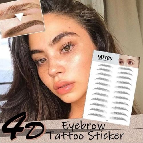 66x Authentic Eyebrow Stickers